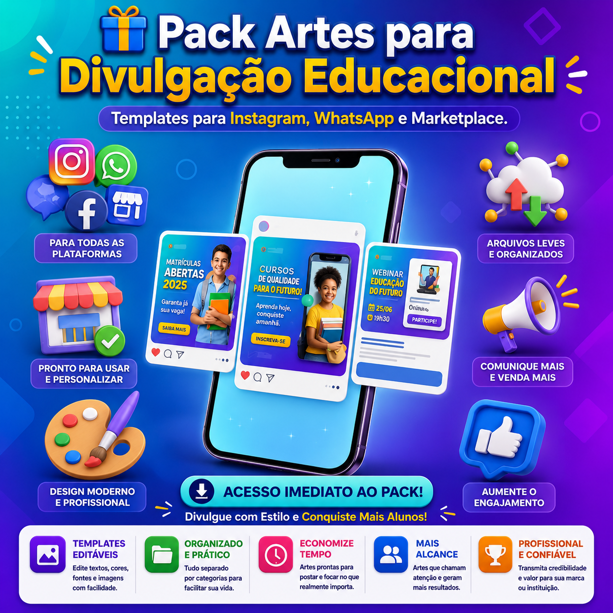 Kit de Artes para Divulgação