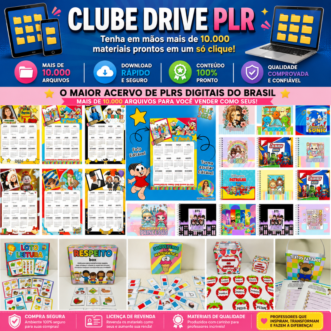 Clube Drive PLR — mais de 10.000 materiais prontos